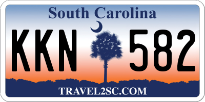 SC license plate KKN582