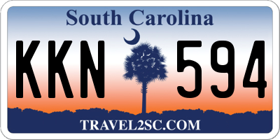 SC license plate KKN594