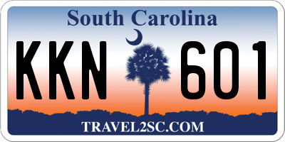 SC license plate KKN601