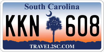 SC license plate KKN608