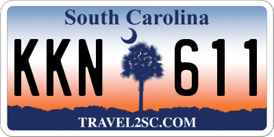 SC license plate KKN611