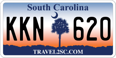 SC license plate KKN620