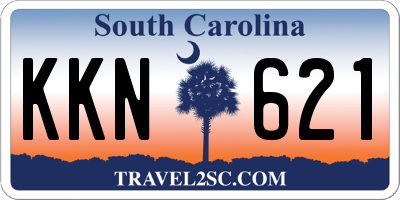 SC license plate KKN621