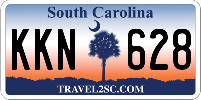 SC license plate KKN628