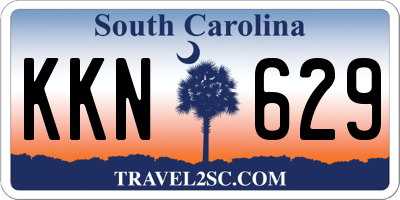 SC license plate KKN629