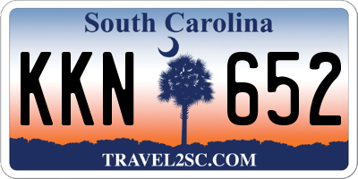 SC license plate KKN652