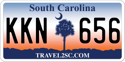 SC license plate KKN656