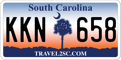 SC license plate KKN658