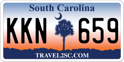 SC license plate KKN659