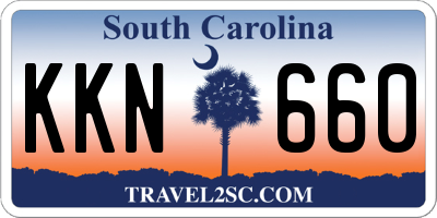 SC license plate KKN660