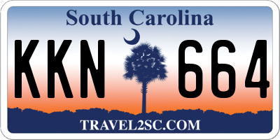 SC license plate KKN664