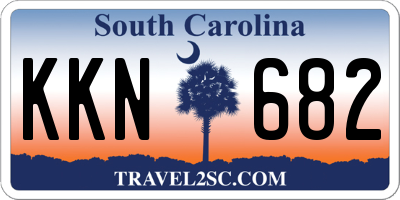 SC license plate KKN682