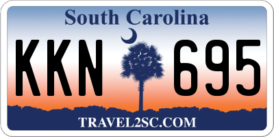 SC license plate KKN695