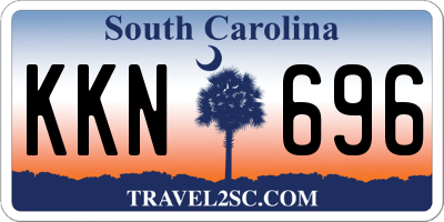 SC license plate KKN696