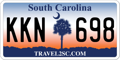 SC license plate KKN698