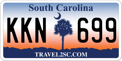 SC license plate KKN699