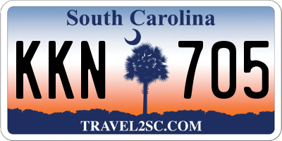 SC license plate KKN705