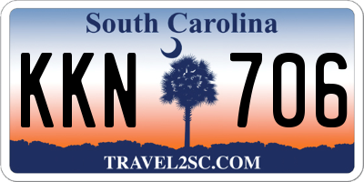 SC license plate KKN706