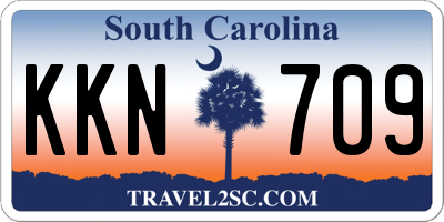 SC license plate KKN709
