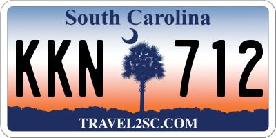 SC license plate KKN712