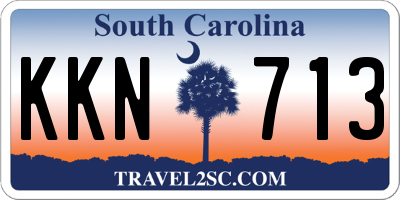 SC license plate KKN713