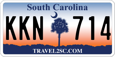 SC license plate KKN714