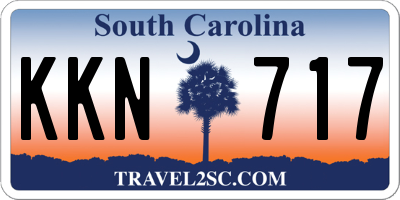 SC license plate KKN717