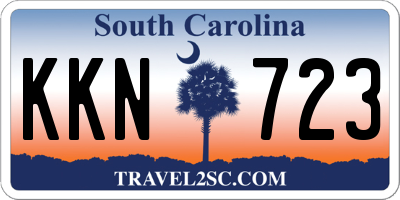 SC license plate KKN723