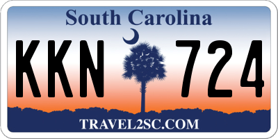 SC license plate KKN724