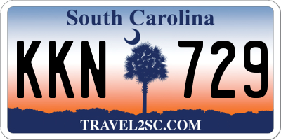 SC license plate KKN729