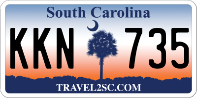 SC license plate KKN735