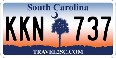 SC license plate KKN737