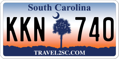 SC license plate KKN740