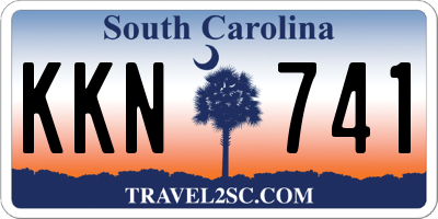 SC license plate KKN741