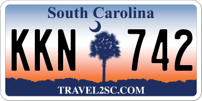 SC license plate KKN742