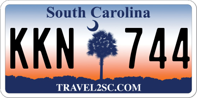 SC license plate KKN744
