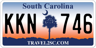 SC license plate KKN746