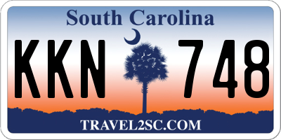 SC license plate KKN748