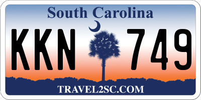 SC license plate KKN749