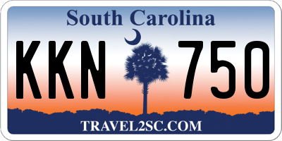 SC license plate KKN750