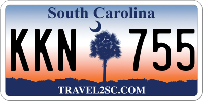 SC license plate KKN755
