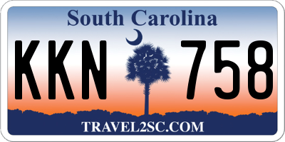 SC license plate KKN758