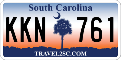 SC license plate KKN761
