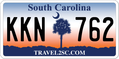 SC license plate KKN762
