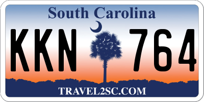 SC license plate KKN764