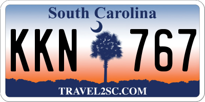 SC license plate KKN767