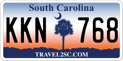 SC license plate KKN768