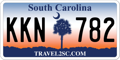 SC license plate KKN782
