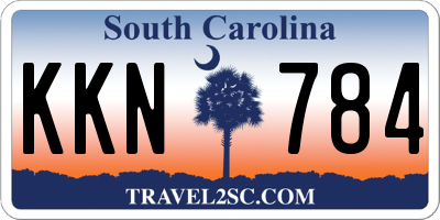 SC license plate KKN784