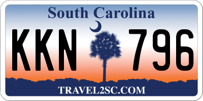 SC license plate KKN796